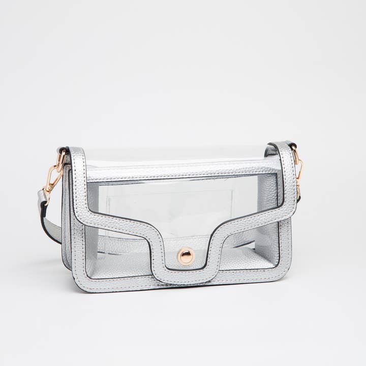 Queens Designs - Wholesale Shoulder Bag - Women's - Game Day Stadium Clear Envelope Shoulder Bags0