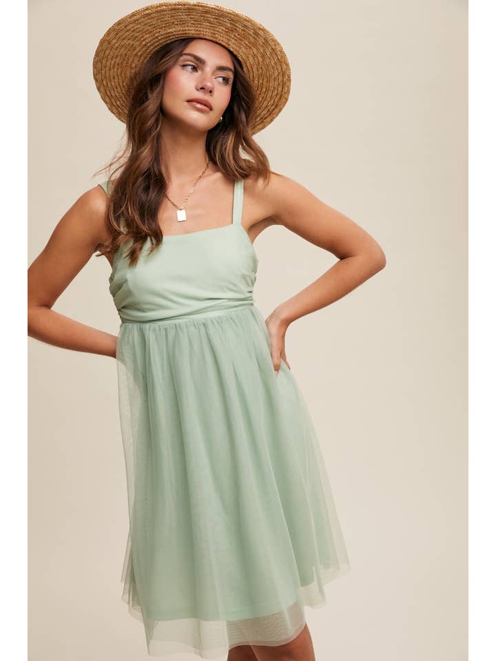 Listicle - Wholesale Dress – Women's - Tulle Babydoll Dress37