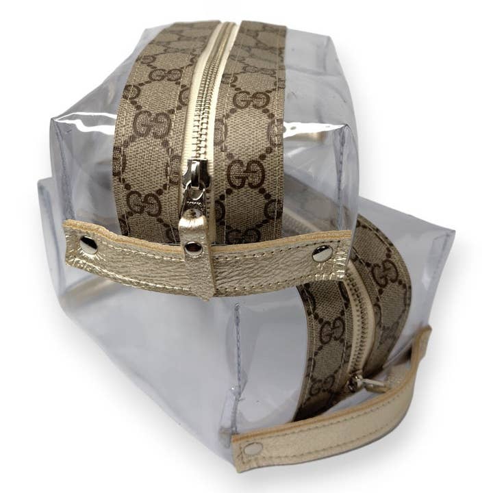 Beaudin Wholesale - Wholesale Pouch - Women's - Taylor Travel Pouch In VinylVogue | Upcycled GG1