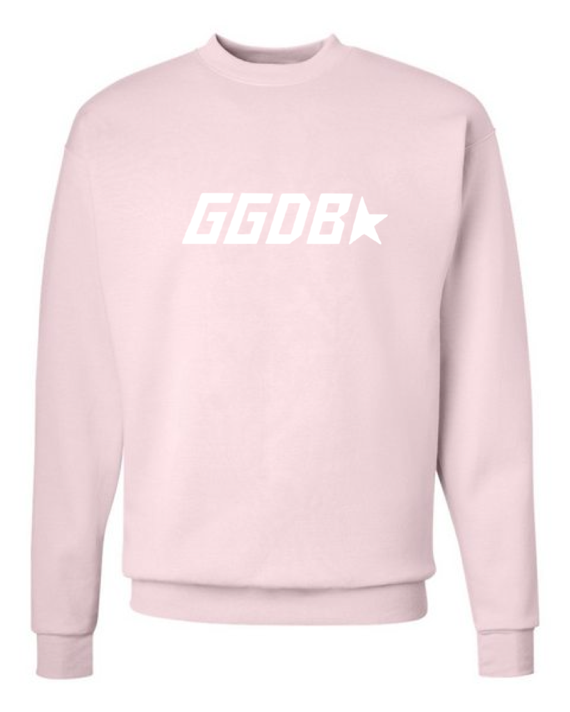 GGDB CREWNECK Baby Pink White Small