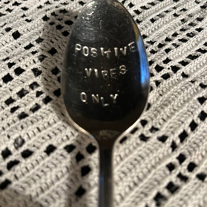 Positive Vibes Only Spoon for wholesale by Cards by Design