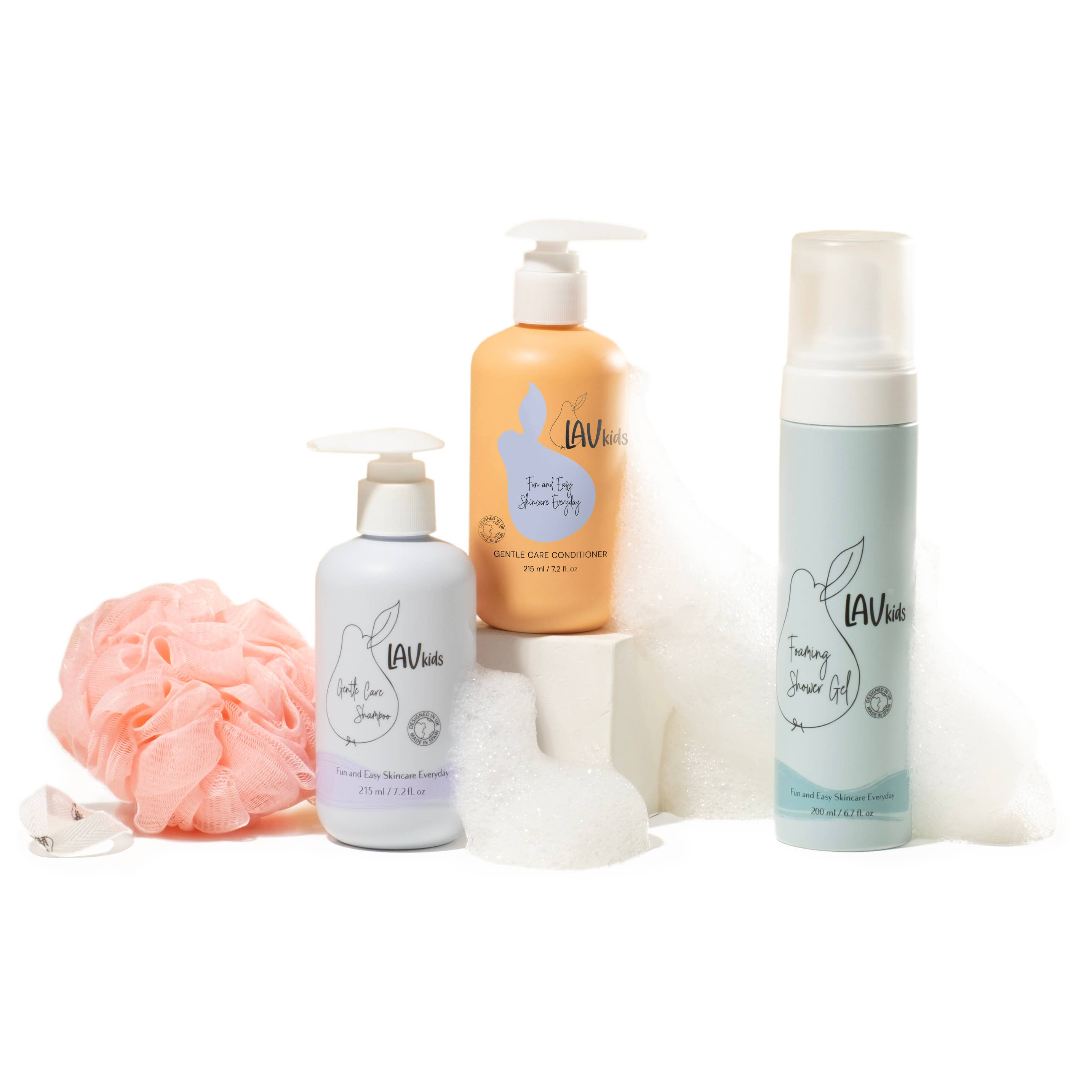 Lav Kids US - Venta al por mayor Champú y gel 2 en 1 - Bebés - Trío de la Hora del Baño