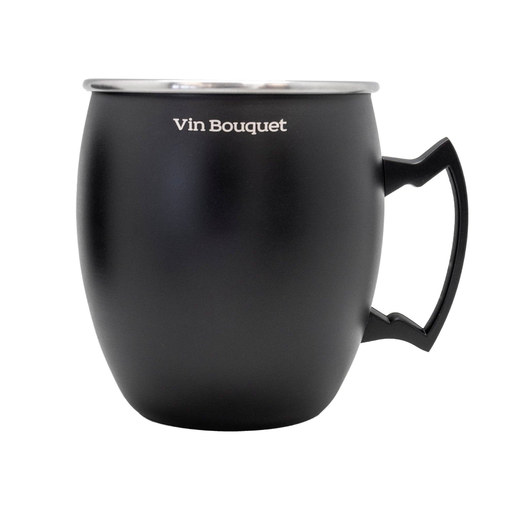 Vin Bouquet (Find It Import & Export Sl) - Wholesale Cocktail/Liquor Glass - Black Cocktail Mug 450 ml1