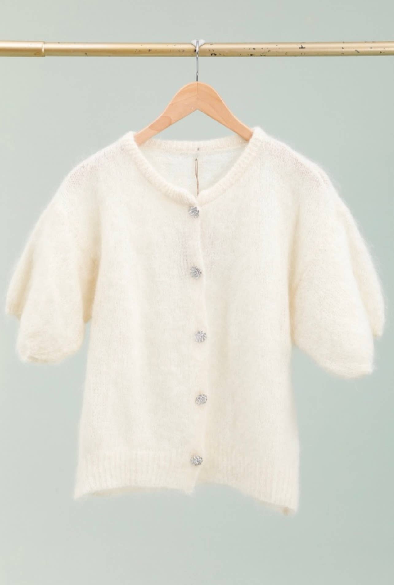 LÉA & LUC – wholesale Kofta - Dam – Mohairkofta med korta ärmar REF. 2157911