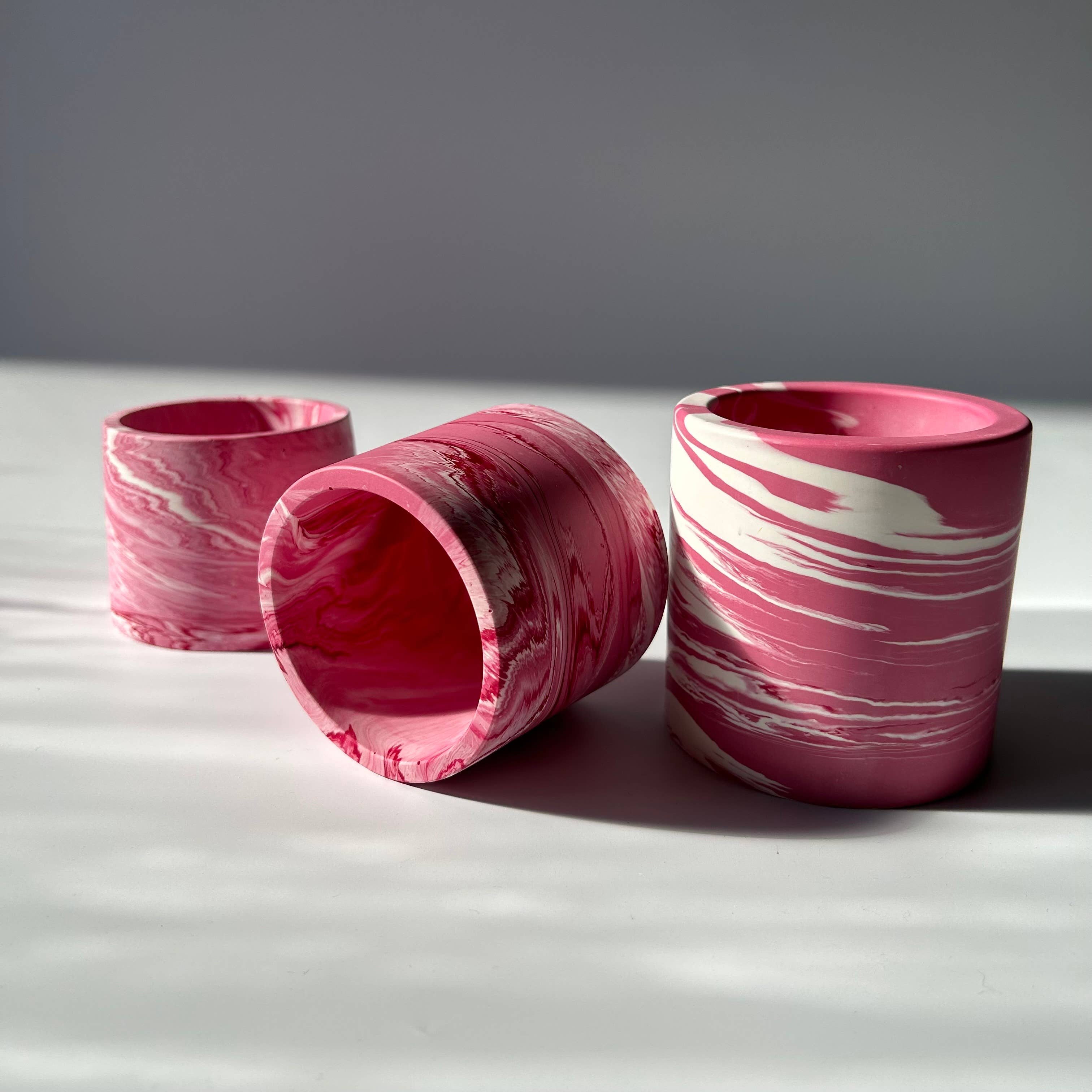 AlphaGrayArt - Wholesale Plant Pot - Pink Marble Pot | Plant Pot | Matchstick pot | Indoor Plant2