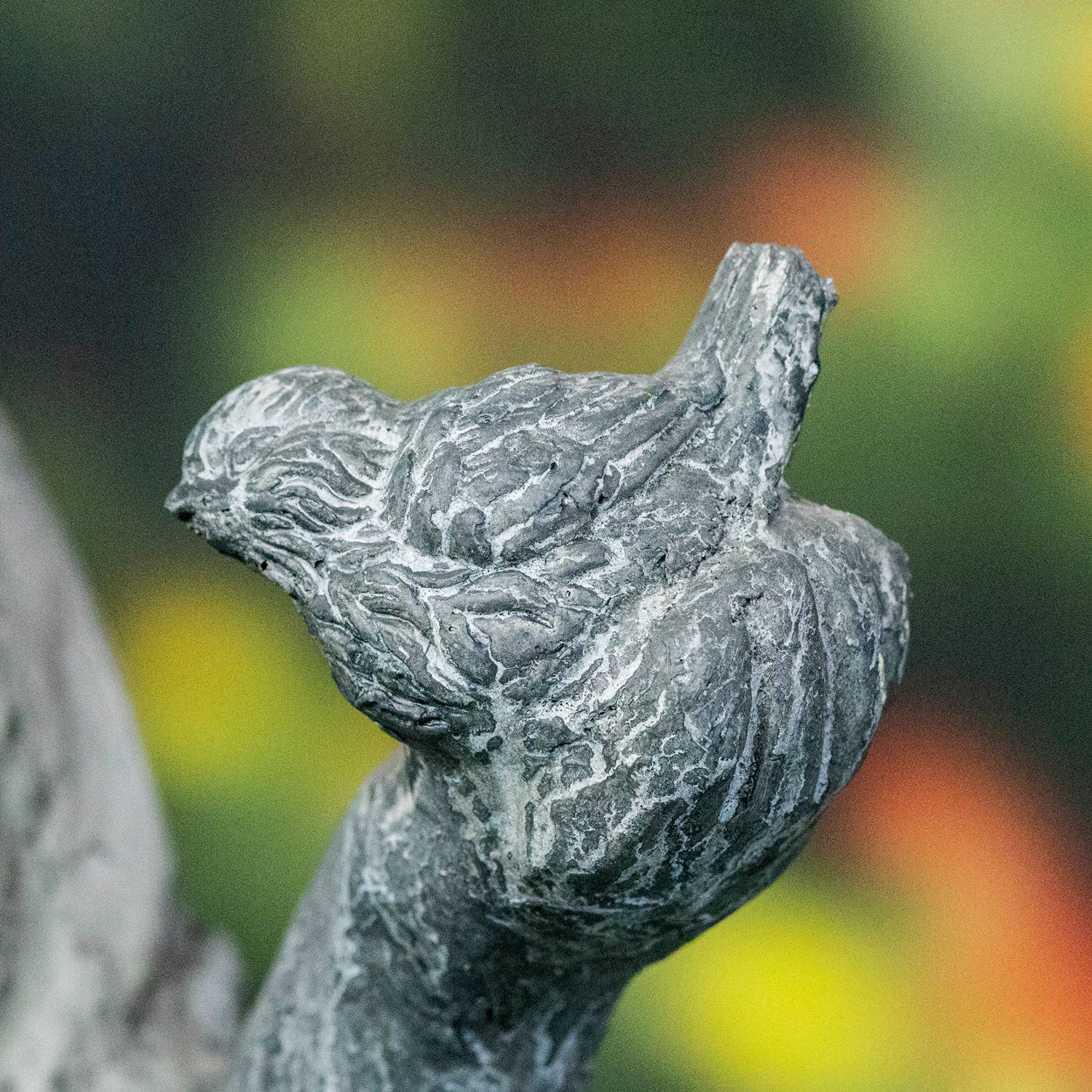 Zaer Ltd. International - Wholesale Outdoor Ornament/Decor - 38" Tall Standing Girl w/Bird "Holly" Magnesium- 2 Colors7