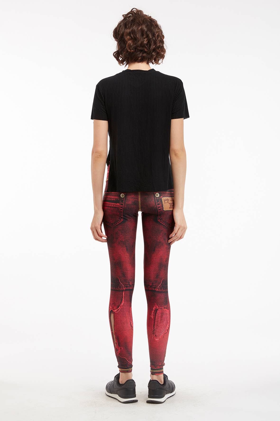 IPNG Design - Vente Legging tendance – femme - Legging à imprimé jean déchiré - Basique16