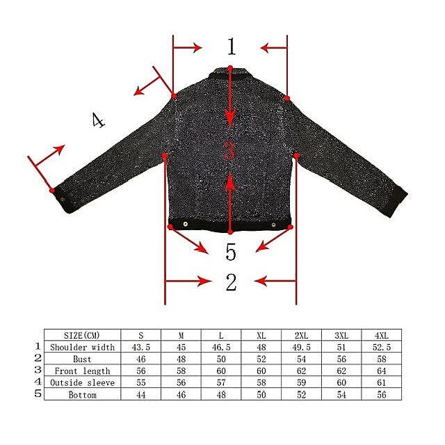 Diacly - Wholesale Denim Jacket - Women's - Bling Chip Rhinestone Attached Denim Jacket3