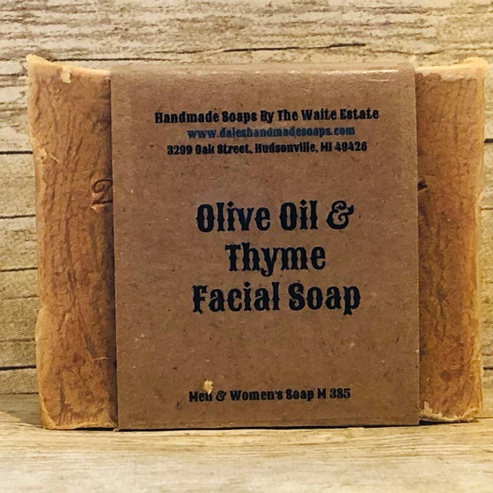 Dales Handmade Soaps & More - Wholesale Bar Soap - Olive Oil & Thyme Facial Soap1