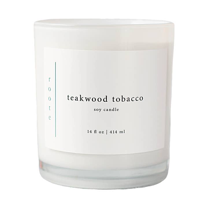 Large Scented Soy Candle - Teakwood Tobacco - LG for wholesale by roote