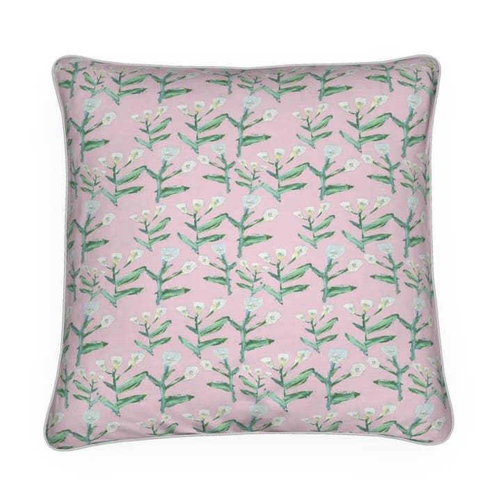 Sydney Throw Pillow (Tulip Pink) for wholesale by Erin Donahue Tice