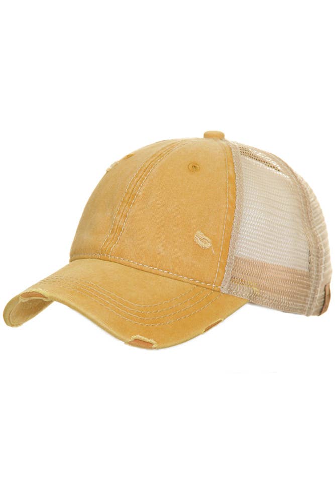 Hana - Wholesale Ponytail Cap - Women's - C.C Brand Mesh Back Ponytail Baseball Cap3