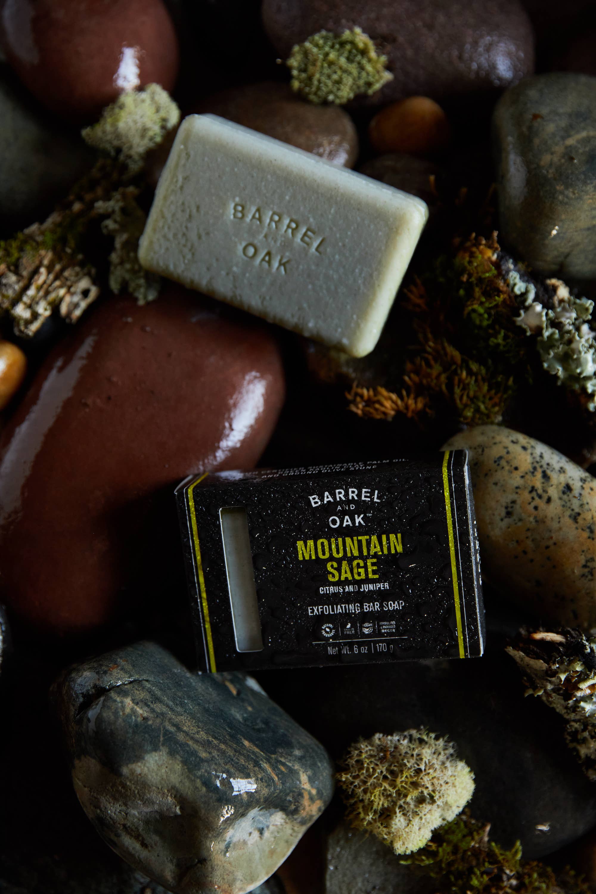 Gentlemen's Hardware - Wholesale Bar Soap - Exfoliating Soap Bar - Mountain Sage 6 oz1