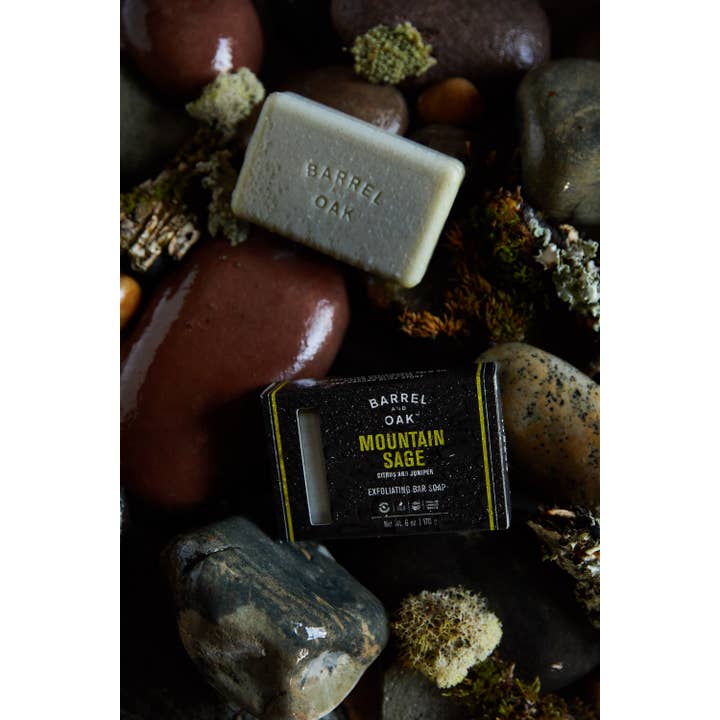 Gentlemen's Hardware - Wholesale Bar Soap - Exfoliating Soap Bar - Mountain Sage 6 oz1