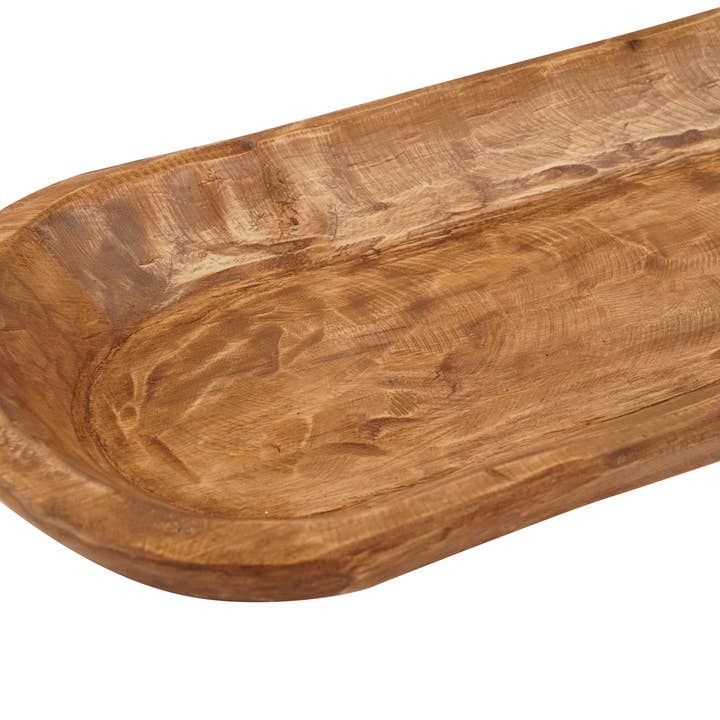 My Amigos Imports - Wholesale Decorative Plate/Dish/Bowl - Bella Dough Bowl-Wood-Home Decor-9W x 29-30L x 2-3D-Medium1