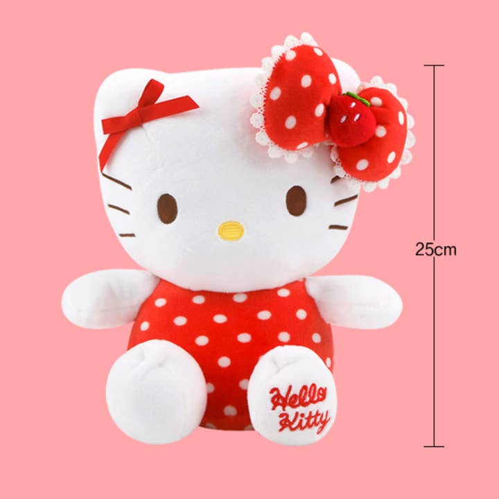 K_Wonderland - Wholesale Stuffed/Plush Toy - Kids & Baby - Sanrio Hello kitty Strawberry & Ribbon Edition Figure Plush