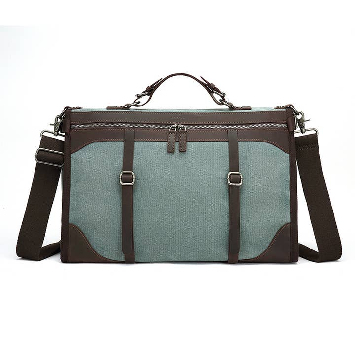 Canvas Messenger Bag MB 606 Turquoise for wholesale by Davan
