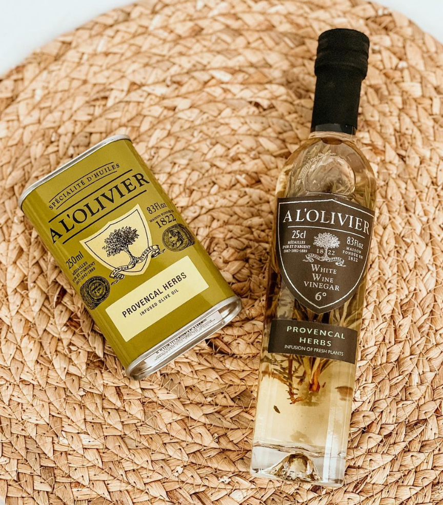 Gourmet Food Solutions, Inc. - Wholesale Olive Oil - Herbs de Provence Aromatic Olive Oil, A L'Olivier 250ml tin1