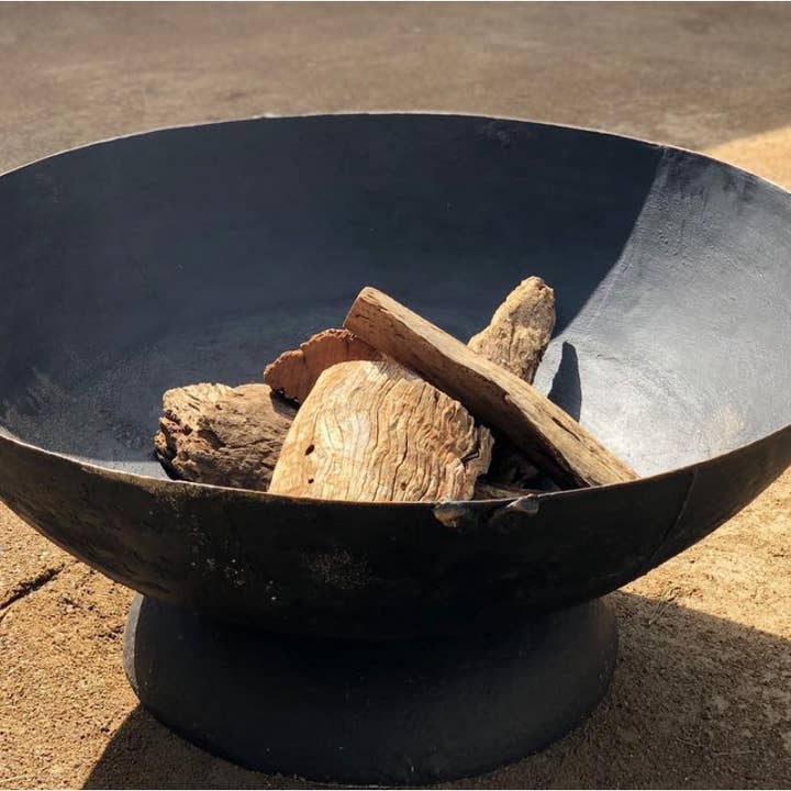 Ynde - Wholesale Fire pit - Reclaimed Kadai Iron Firepit1