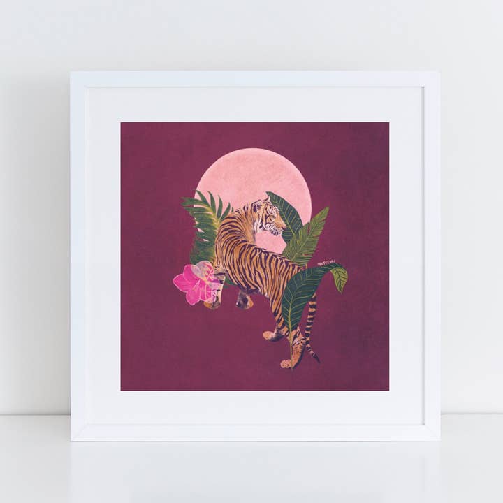 Tiger Moon Art Print for wholesale by Mother of the Moon