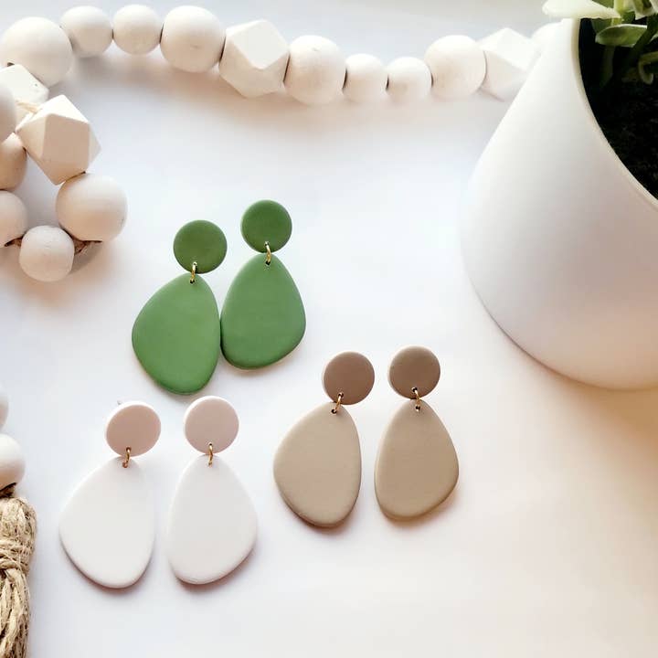 The Charlotte Set- Polymer Clay Dangle Earrings for wholesale by Harper Klay Co