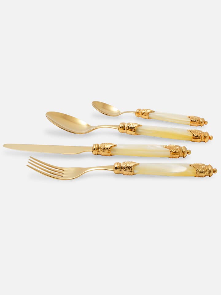 Arianna Or Set de Table 24 Pièces, Standard pour la vente par Rivadossi Sandro