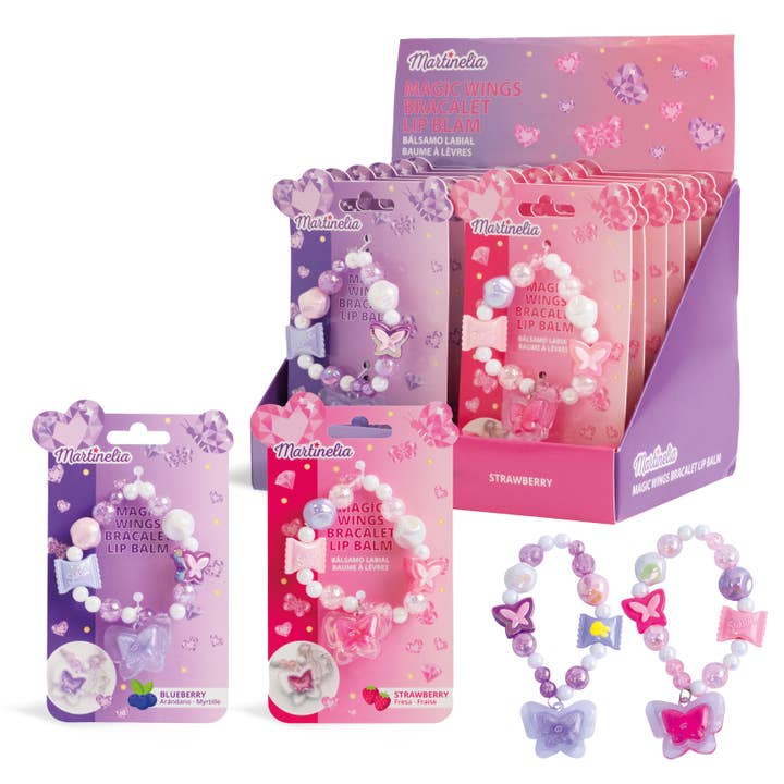MARTINELIA MAGIC WINGS ARMBAND LIPBALSEM ASSORTI voor wholesale door Aquarius Cosmetic SLU