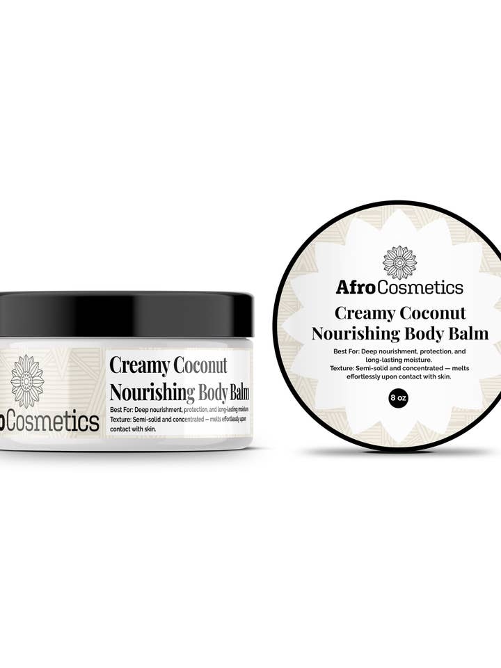 Nourishing Body Balm-Creamy Coconut 8 oz for wholesale by AfroCosmetics & Culture
