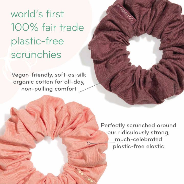 KOOSHOO - Wholesale Scrunchie - Women's - Organic, Plastic-free Scrunchies - True Blue | Cruelty-Free9