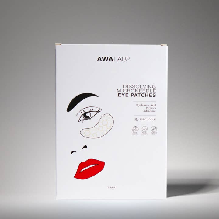 Awalab - Vendita all'ingrosso Maschere trattamento occhi - Patch oculari dissolventi con microneedle, trattamento che stimola la pelle