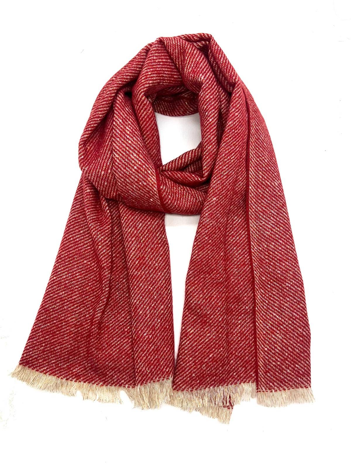 LINETA - Wholesale Scarf - Women's - HH-335 Plain scarf with lurex11