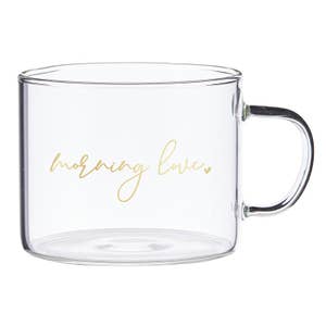 Oversized Clear Coffee Mug, Trendy Coffee Mug, Clear Aesthetic Coffee Mug,  Coffee Gifts, Coffee Lovers, Boho Glass Mug, Cute Mug Design, Mug 