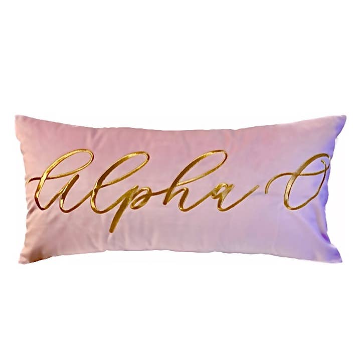 Over The Moon Greek - Wholesale Lumbar Pillow - Sorority VINTAGE VEGAS Embroidered Lumbar Pillow3