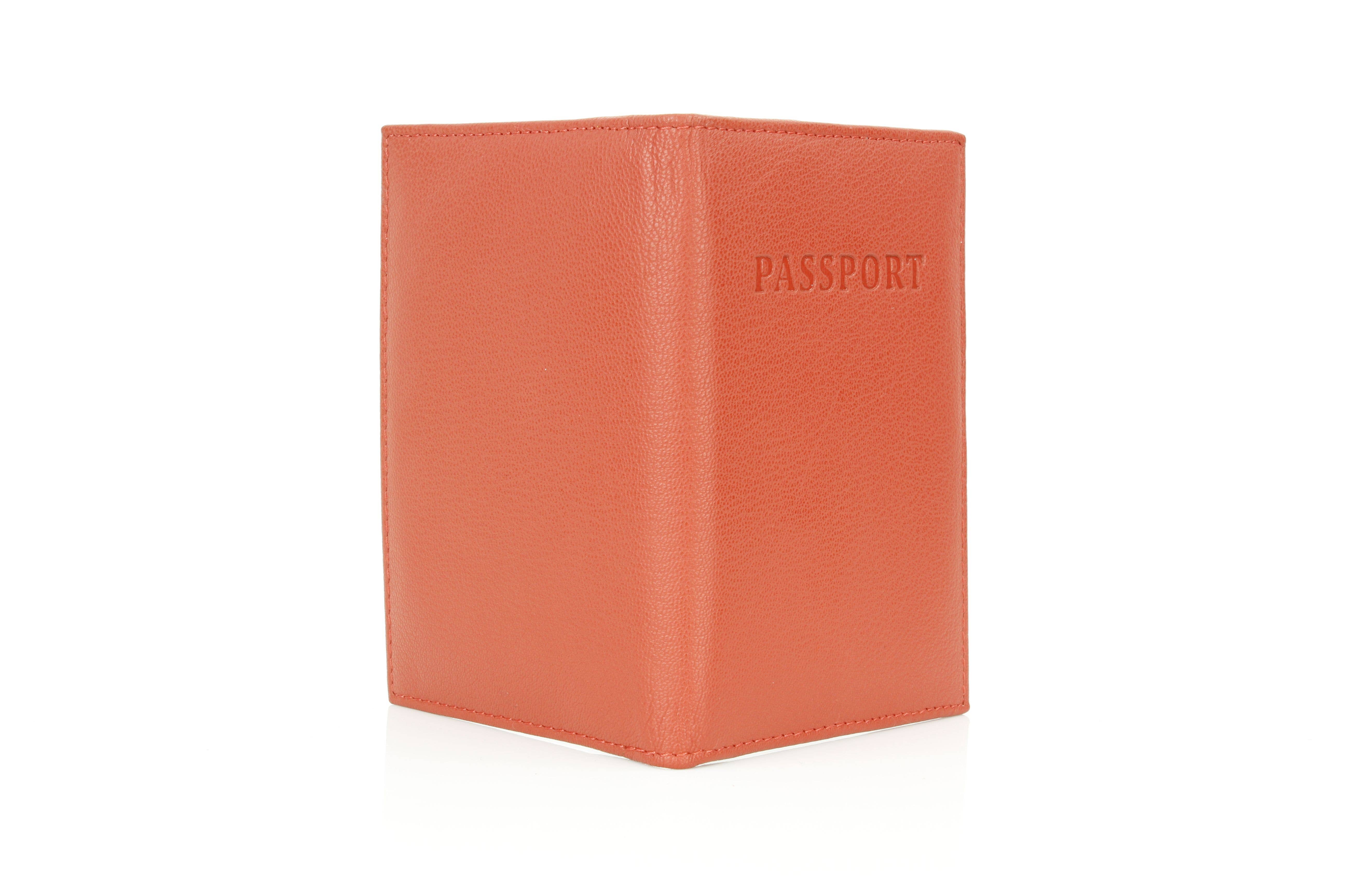 Leather Impressions Inc - Wholesale Passport Case - Unisex - Leather Passport Holder with Card Slots RB LW 21 10057