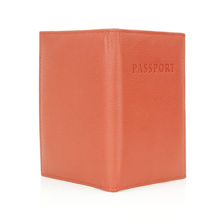 Leather Impressions Inc - Wholesale Passport Case - Unisex - Leather Passport Holder with Card Slots RB LW 21 10057