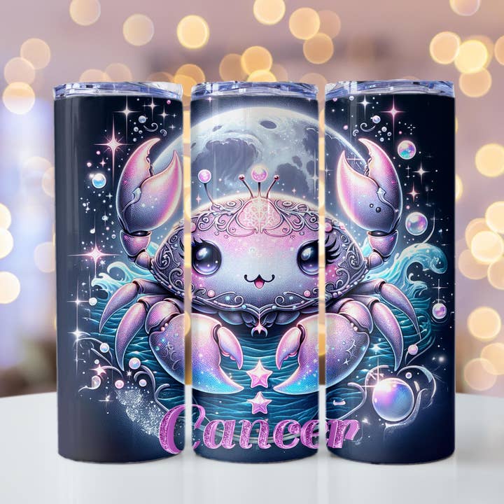 Copo Térmico Celestial de Aço Inoxidável do Signo de Câncer Kawaii por atacado de Hallowed Relics