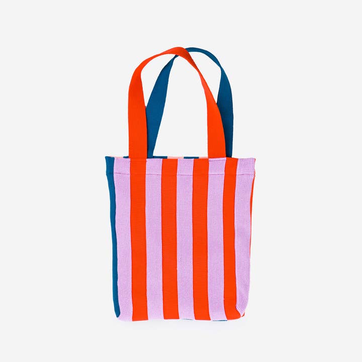 VERLOOP | knits - Wholesale Tote Bag - Women's - Super Stripe Knit Tote3