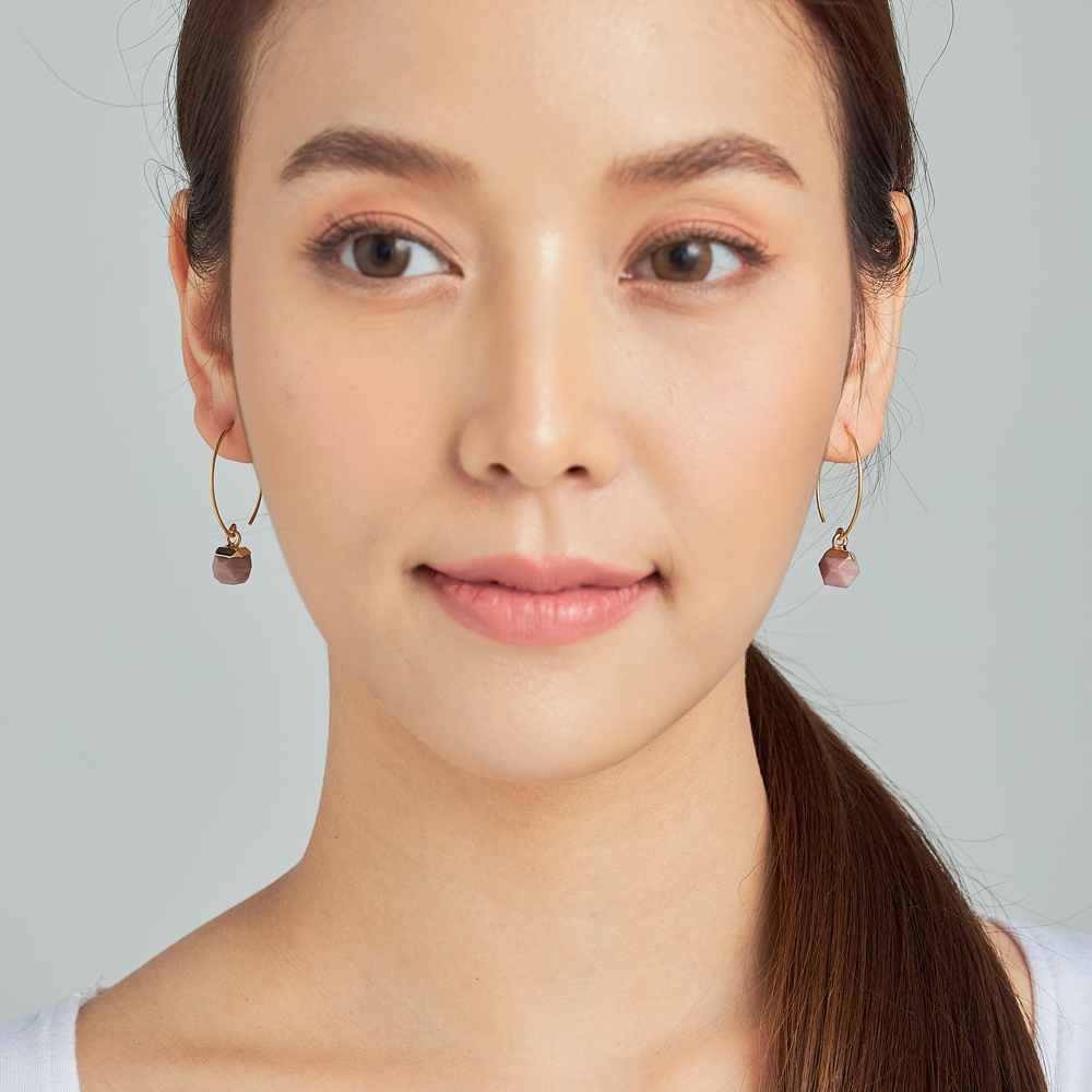 Marquet - Wholesale Dangle Earrings - Clara Fair Trade Geometric Stone Earrings - Holiday Gifting6