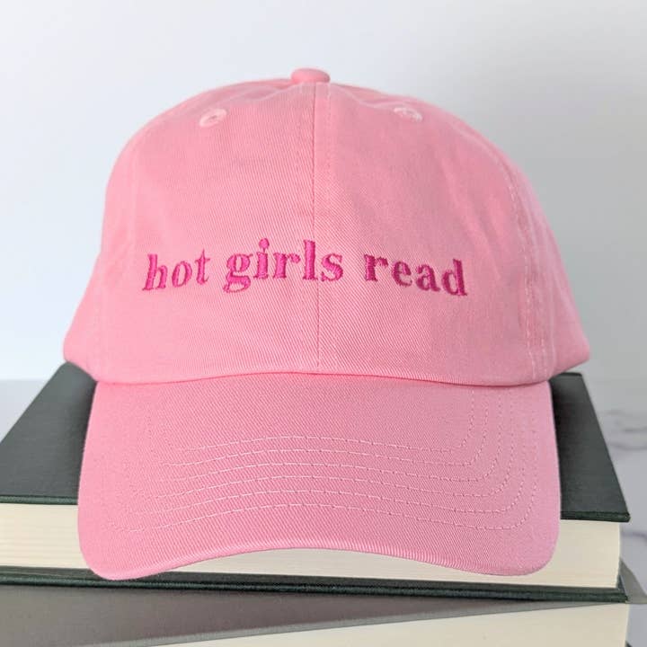 Hot Girls Read Embroidered Hat for wholesale by Bona Fide Bookworm