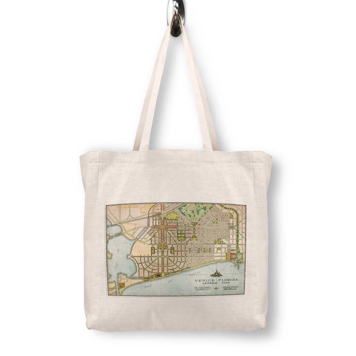 Naples Florida Map Tote Bag Travel Tote Vacation Tote Bag for wholesale by Daisy Mae Designs