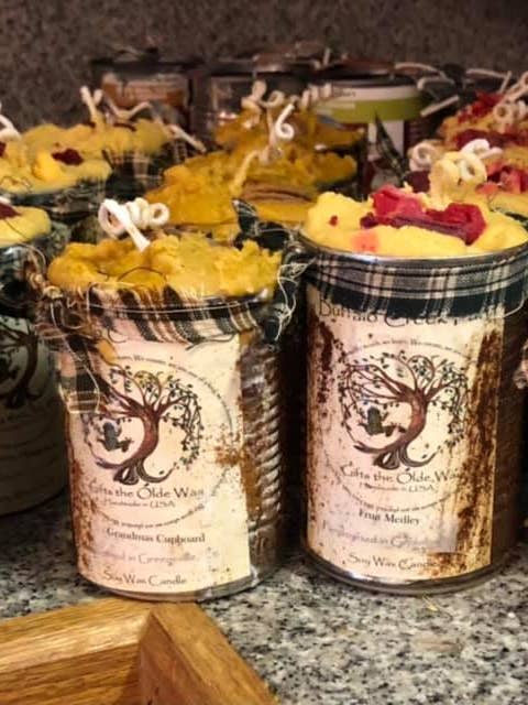 Can O'Cake Candle for wholesale by Frog on a Limb Primitives