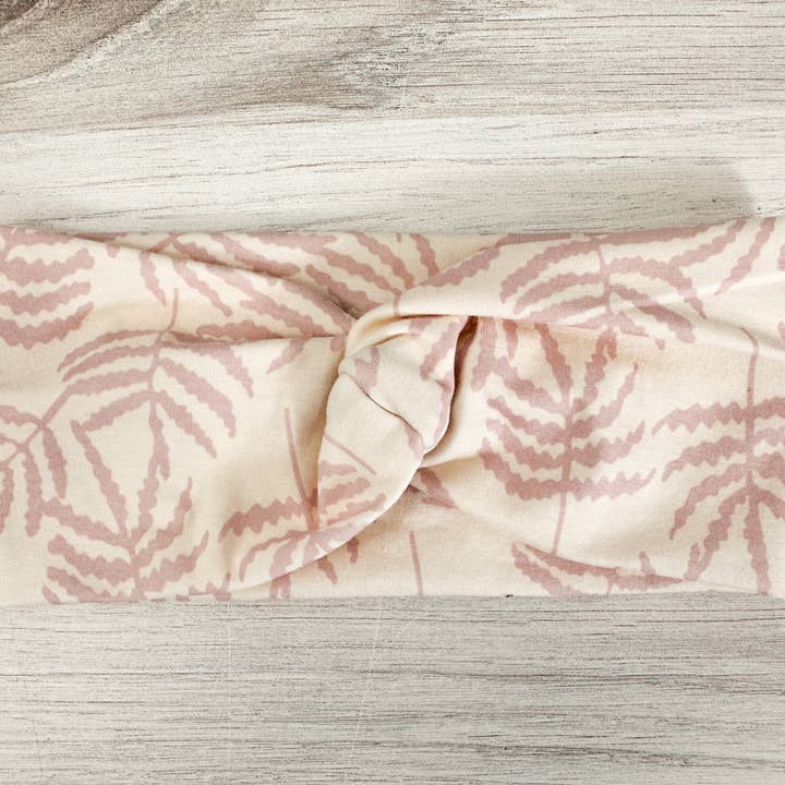 Lilac Palm Twist Headband for wholesale by Macie & Me