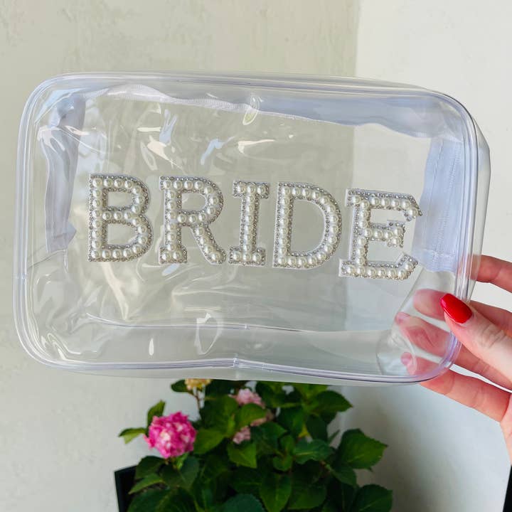 Lyn Luca - Wholesale Makeup/Cosmetic Bag - Pearl Bride Makeup Travel Bag2