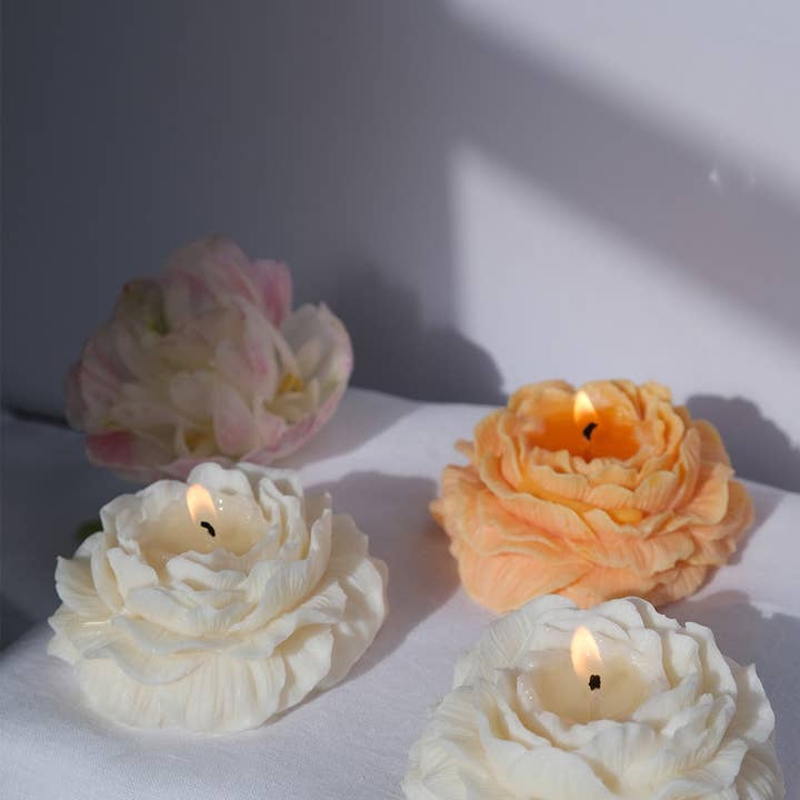 Interlude Candles – wholesale Novelty candle – Peony Shaped Candle1