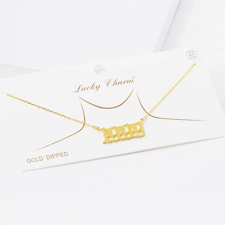 OHBOOBA DESIGN - Wholesale Pendant/Charm Necklace - Gold Plated Birth Year Necklace38