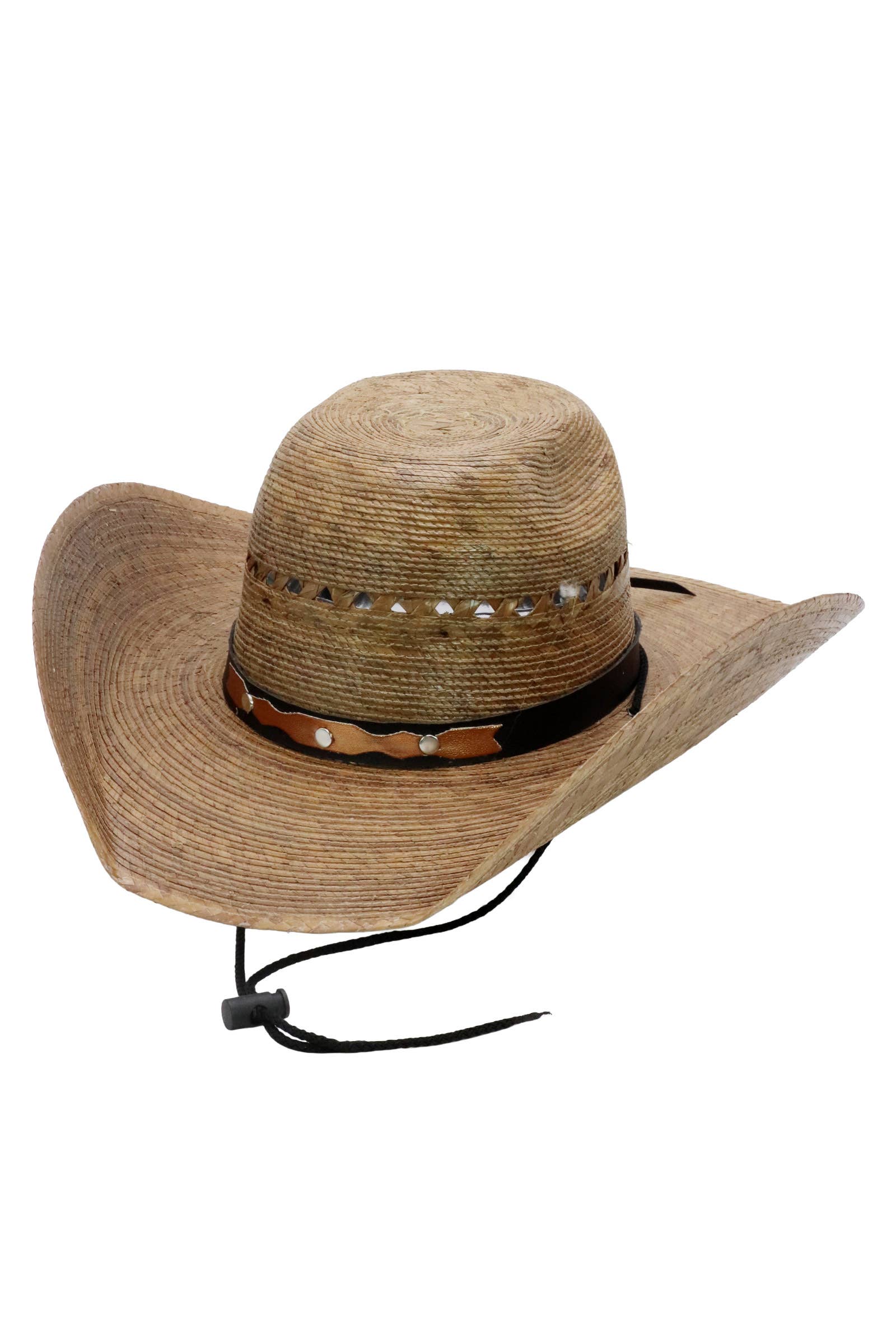 Cap Zone – wholesale Cowboyhatt - Dam – Ventilerad Chl Taco Brätte Palmstrå Cowboyhatt8