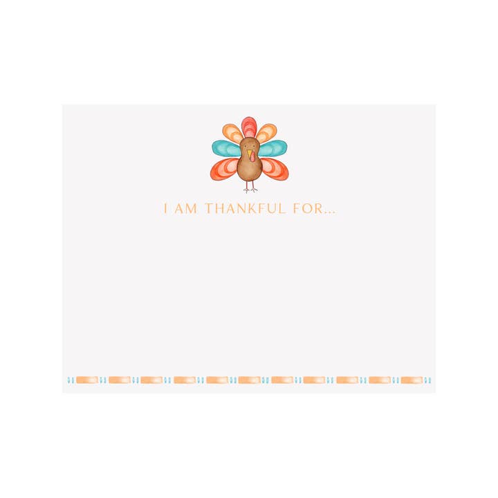 Carte « I am Thankful » pour les fêtes de la Turquie pour la vente par Brake Ink Stationery