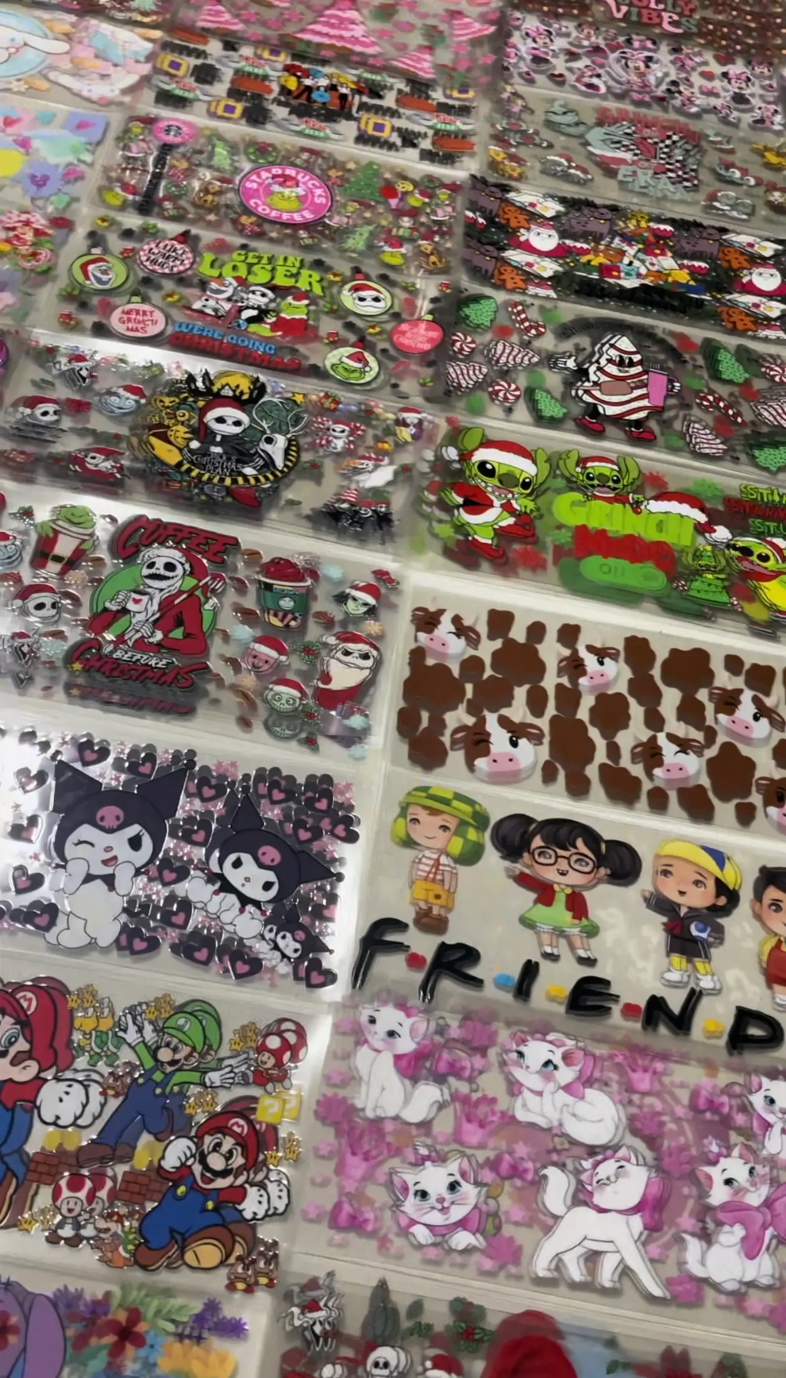 Crafty Treasures - Vente Autocollant - Lot de 5, 10, 25, 50 ou 100 emballages UV DTF 16 oz pour Noël, 4