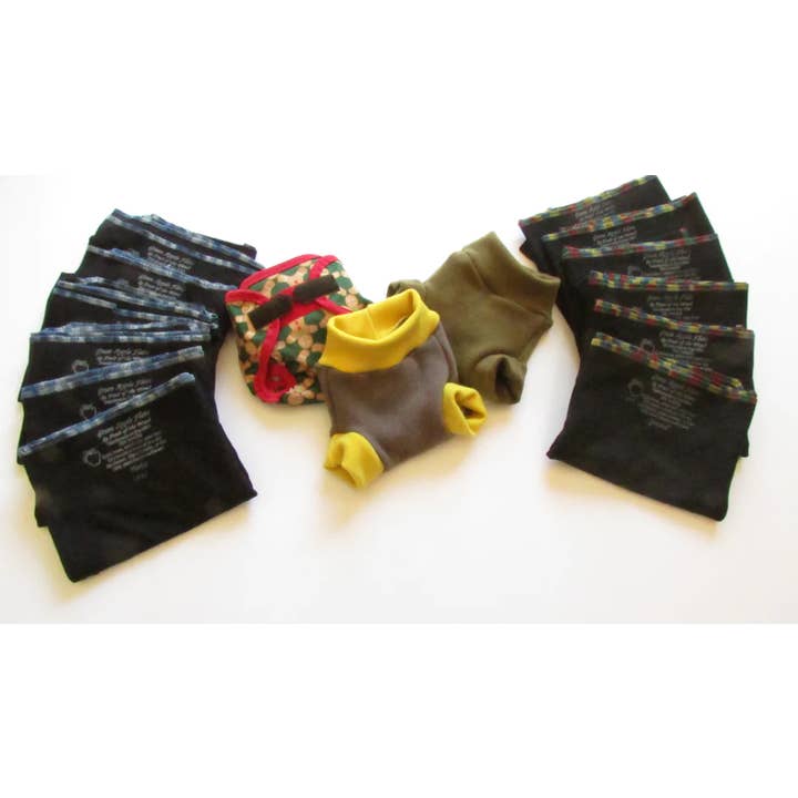 Fruit of the Womb Diapers - Wholesale Diaper (Cloth) - Baby - Twist Flat Diapers in Black