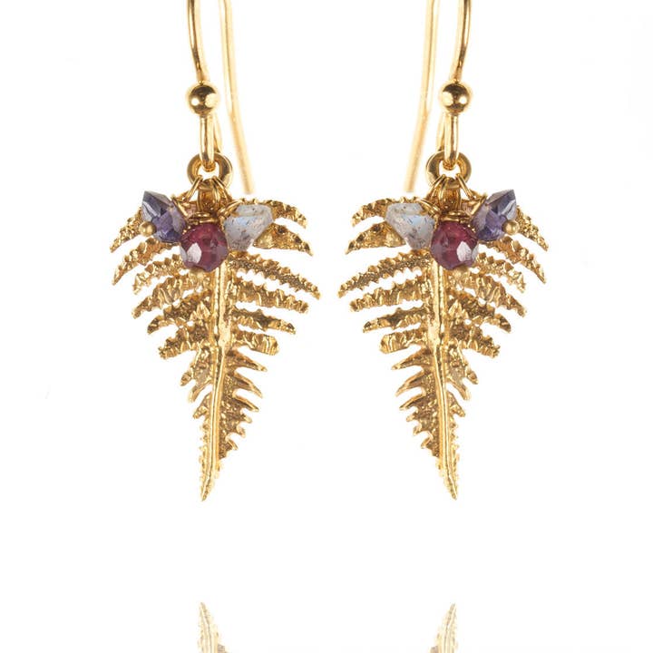 Amanda Coleman Jewelry – Engroshandel Hængeøreringe og creoløreringe – Fern Drop Øreringe1